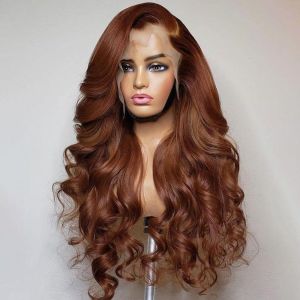 Dianne Auburn wig 13*4 transparent lace Body wave