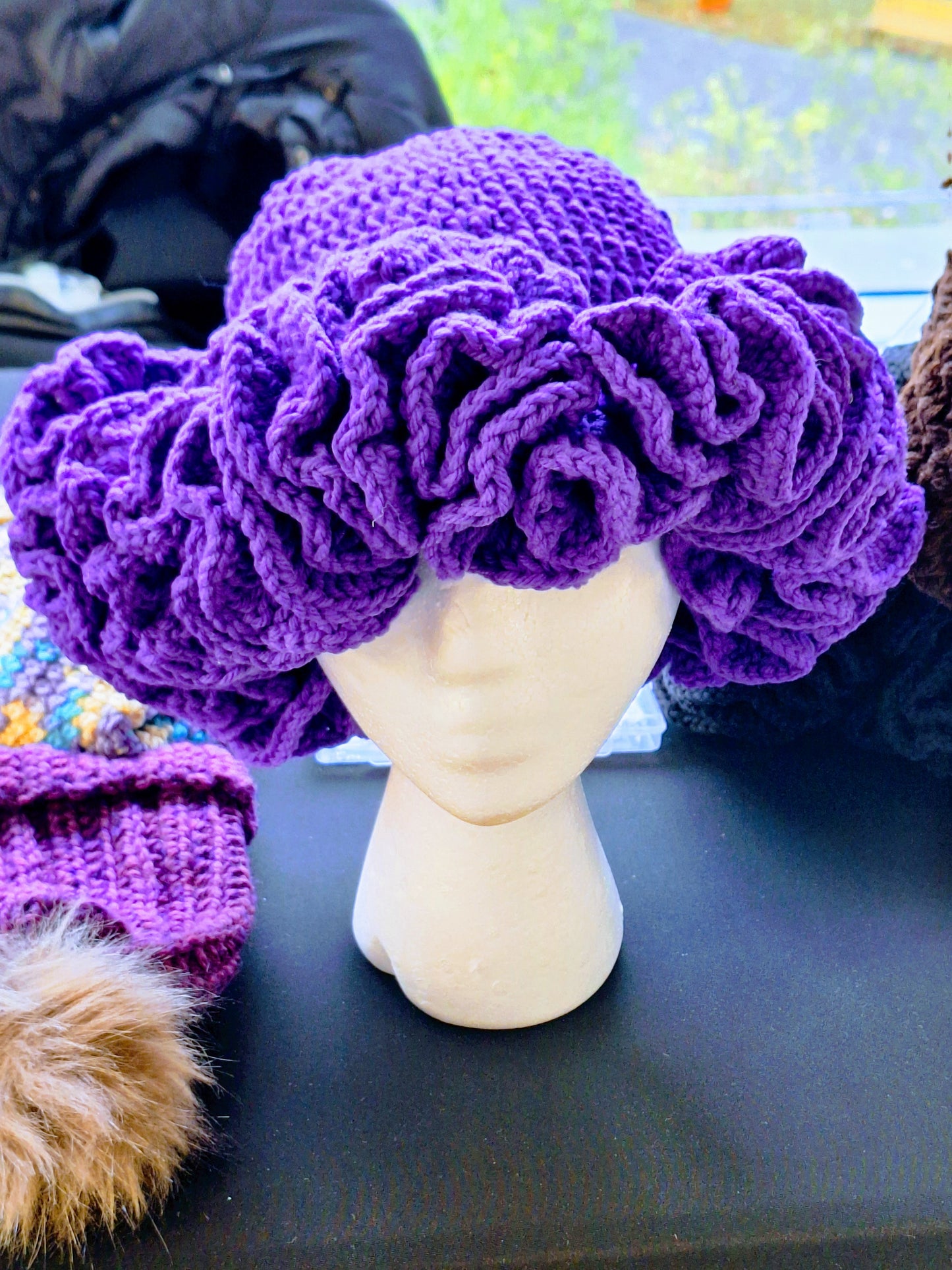 Bonnet à pompons