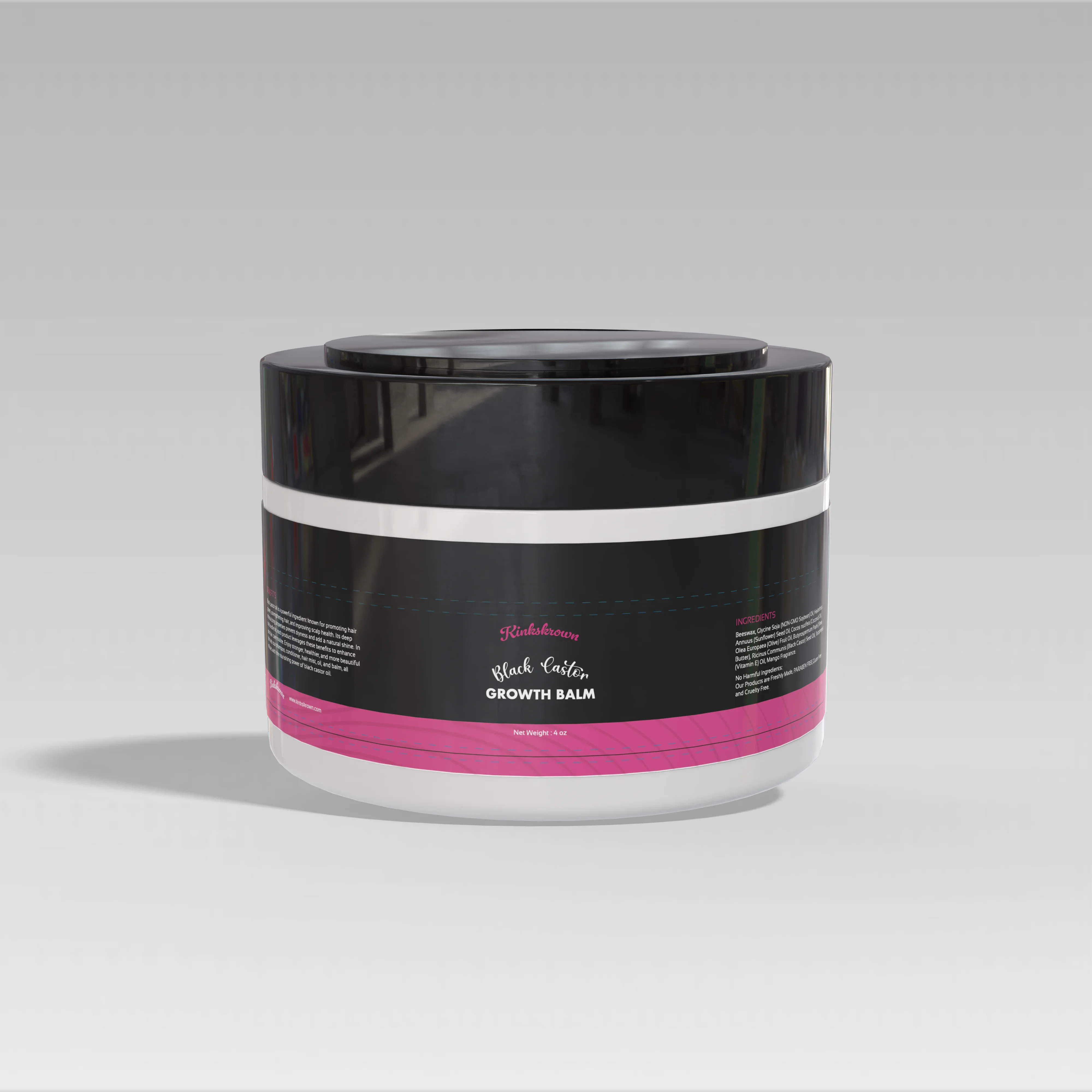 Grow Boldly – Baume de croissance au ricin noir pour des racines plus fortes