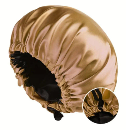 Adjustable Silk Sleep Bonnet with Tie Band – Long and short size
