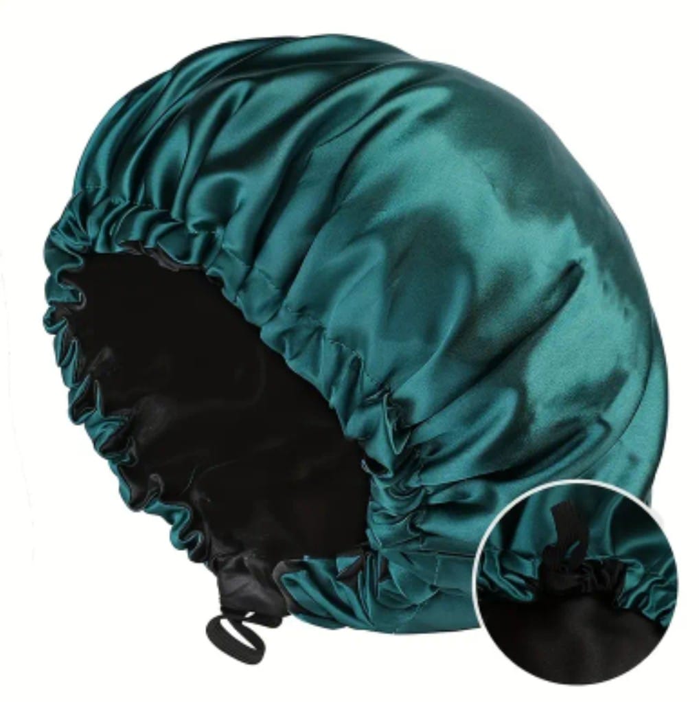 Adjustable Silk Sleep Bonnet with Tie Band – Long and short size