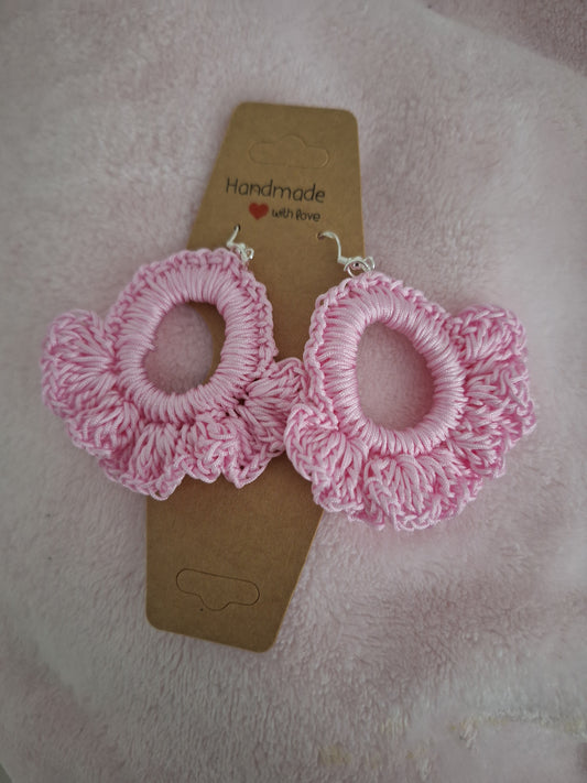 Rosary boucles d'oreilles en crochet