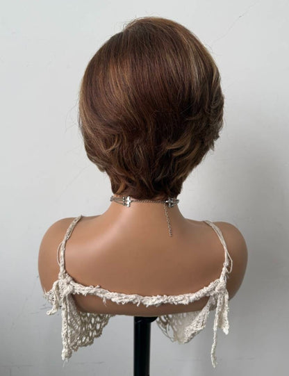 Dianne bob highlight wig 8inch 13*4