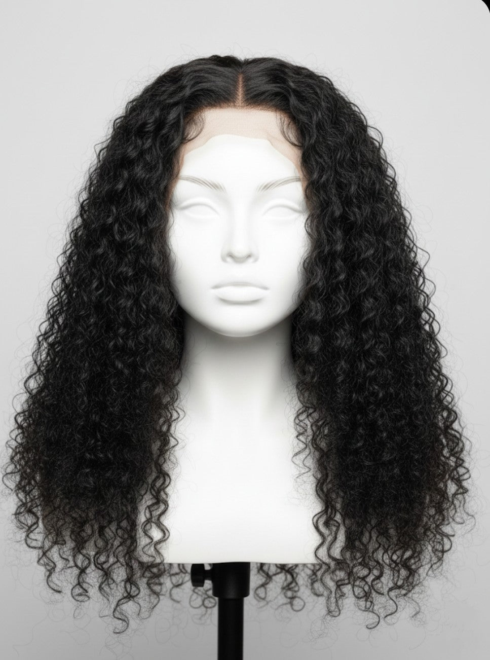 Glueless wig 7*5 Jery curly