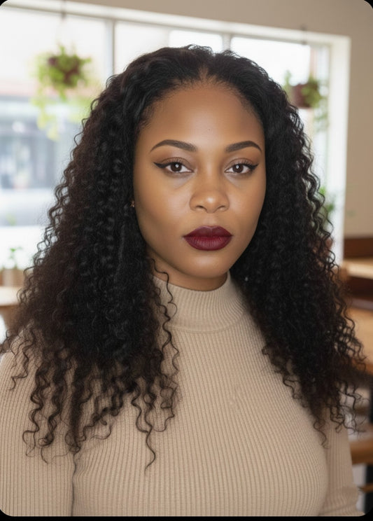 Glueless wig 7*5 Jery curly